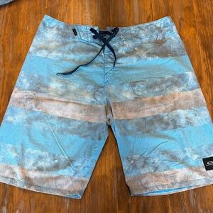 O'Neill Blue and Gray Board Shorts